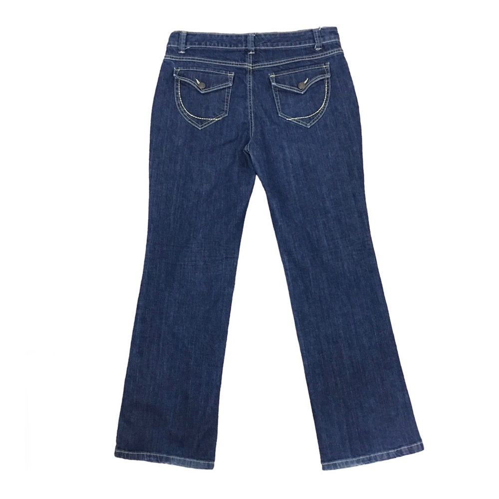Nine West Dark Wash Mid Rise Straight Jeans Size 10
